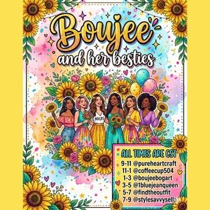 🌻🌻 Wednesday W/Boujee & Her Besties Live Show Flyer 🌻🌻